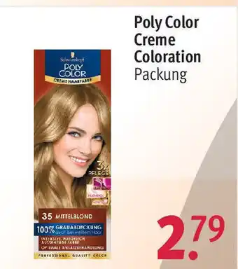 Rossmann Schwarzkopf Poly Color Creme Coloration Angebot