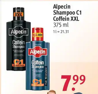 Rossmann Alpecin Shampoo C1 Coffein XXL 375 ml Angebot