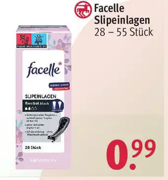 Rossmann Facelle Slipeinlagen 28-55 st Angebot