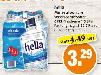 Markant Hella Mineralwasser 6x1,5L Angebot