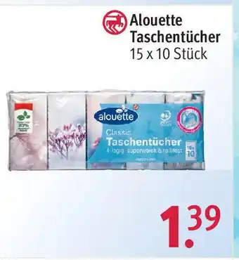 Rossmann Alouette Taschentucher 15*10 st Angebot