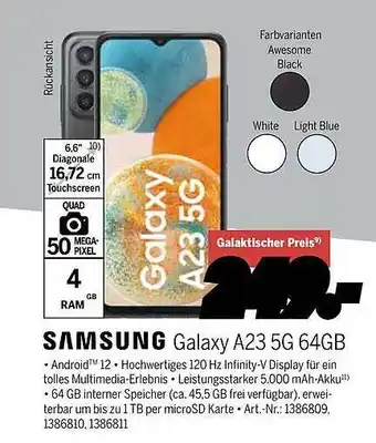 MEDIMAX Samsung galaxy a23 5g 64gb Angebot