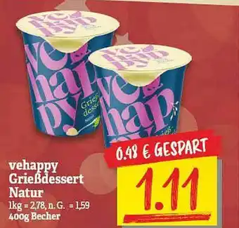 NP Discount Vehappy grießdessert natur Angebot