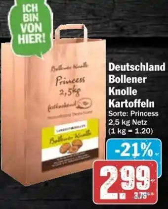 dodenhof Deutschland Bollener Knolle Kartoffeln 2,5 kg Netz Angebot