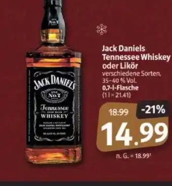 Markant Markt Jack daniels tennessee whiskey oder likör Angebot