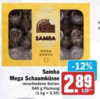 dodenhof Samba Mega Schaumküsse 540 g Packung Angebot