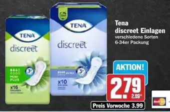 dodenhof Tena discreet Einlagen 6-34er Packung Angebot