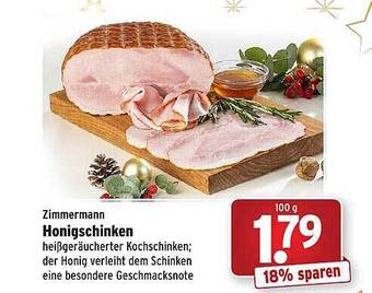 Wasgau Zimmermann honigschinken Angebot