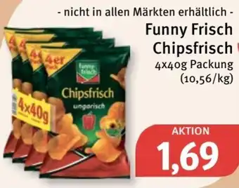 Feneberg Funny Frisch Chipsfrisch 4x40 g Packung Angebot