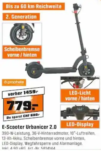 OBI Prophete E-Scooter Urbanicer 2.0 Angebot