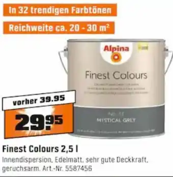 OBI Alpina Finest Colours 2,5 L Angebot