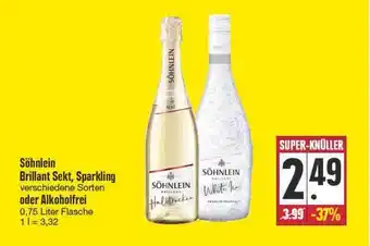 E Reichelt Söhnlein Brillant Sekt Sparkling Oder Alkoholfrei 0,75L Angebot