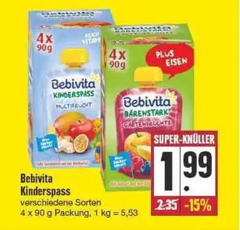 E Reichelt Bebivita Kinderspass 4 x 90g Angebot