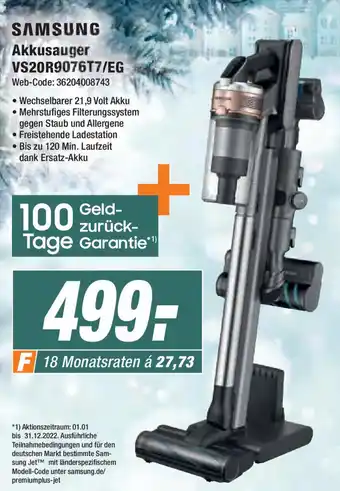 Expert Samsung Akkusauger VS20R9076T7/EG Angebot