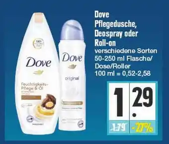 E Reichelt Dove Pflegedusche Deospray Oder Roll-on 50-250ml Angebot