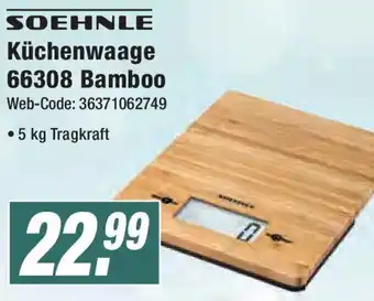 Expert Soehnle Küchenwaage 66308 Bamboo Angebot