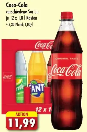 Lösch Depot Coca-Cola 12 x 1,0 L Kasten Angebot