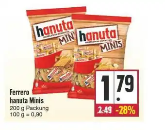 E Reichelt Ferrero Hanuta Minis 200g Angebot