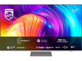 MediaMarkt Philips 50pus8837/12 (50 zoll) the one 4k uhd led tv (flat, 50 zoll / 126 cm, 4k, smart tv, ambilight, android tv™ 11 (r)) Angebot