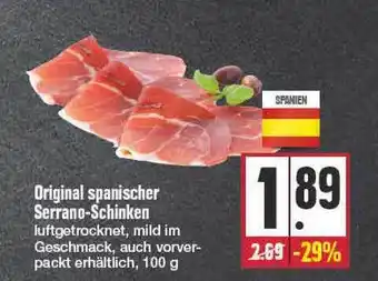 E Reichelt Original Spanischer Serrano-schinken 100g Angebot