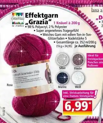 Norma Effektgarn „grazia“ Angebot