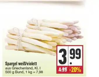 E Reichelt Spargel Weiß Violett 500g Angebot