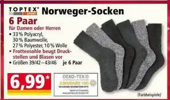 Norma Toptex norweger-socken 6 paar Angebot