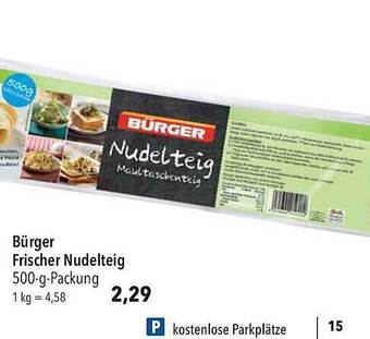 CITTI Markt Bürger frischer nudelteig Angebot