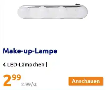 Action Make-up Lampe 4 LED Lämpchen Angebot