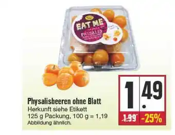 E Reichelt Physalisbeeren Ohne Blatt 125g Angebot