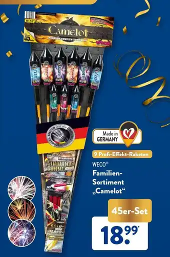 Aldi Süd WECO Raketensortiment Camelot 45 st Angebot