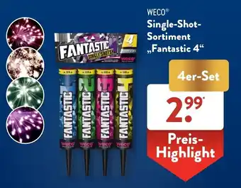 Aldi Süd WECO Single-Shot-Sortiment Fantastic 4, 4 st Angebot