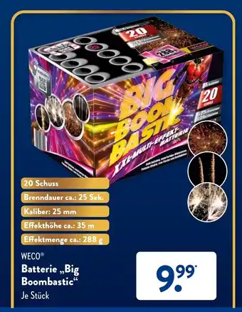 Aldi Süd WECO Batterie Big Boombastic Angebot