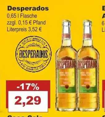 Bilgro Desperados 0,65L Angebot