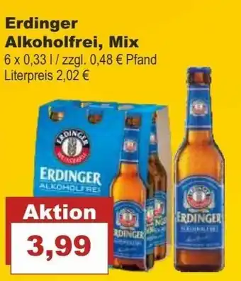 Bilgro Erdinger Alkoholfrei, Mix 6x0,33L Angebot