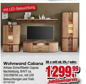 Möbelfundgrube Wohnwand cabana Angebot