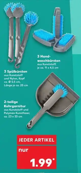 Kaufland 3 Spülbürsten, 3 Handwaschbürsten oder 2 teilige Kehrgarnitur Angebot