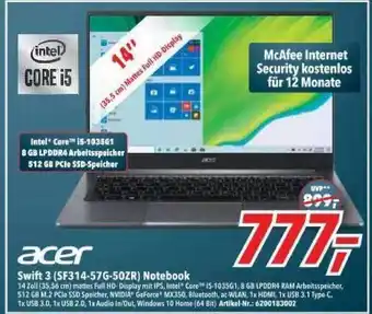 dodenhof Acer Swift 3 (sf314-57g-50zr) Notebook Angebot