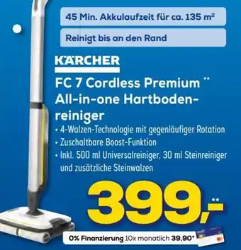 Euronics Kärcher FC 7 Cordless Premium All-in-One Hartbodenreiniger Angebot