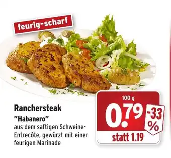 Wasgau Ranchersteak Habanero 100g Angebot