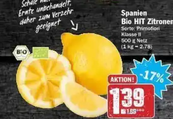 dodenhof Spanien Bio Hit Zitronen 500g Angebot