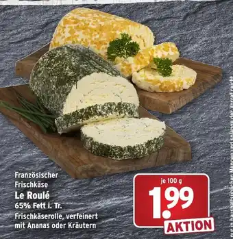 Wasgau Französischer Frischkäse Le Roulé 100g Angebot