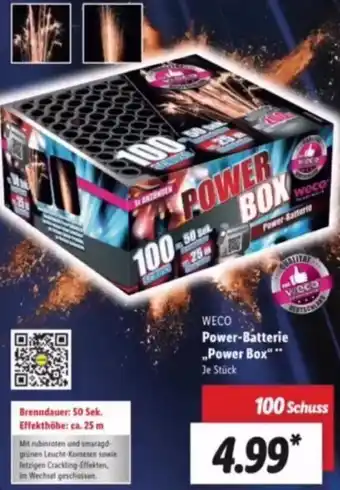 Lidl Weco Power Batterie Power Box 100 Schuss Angebot