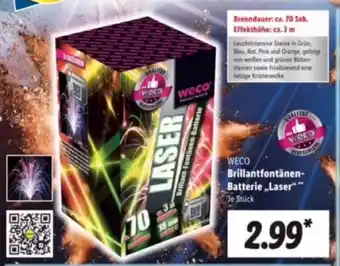 Lidl Weco Brillantfontänen Batterie Laser Angebot