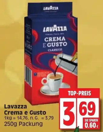 Edeka Lavazza Crema e Gusto 250g Packung Angebot