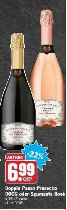 dodenhof Doppio Passo Prosecco Docg Oder Spumante Rosé Angebot