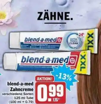 dodenhof Blend-a-med Zahncreme 125ml Tube Angebot