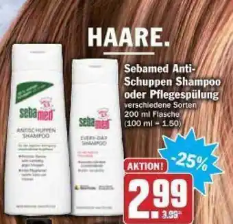 dodenhof Sebamed Anti-schuppen Shampoo Oder Pflegespülung 200ml Angebot