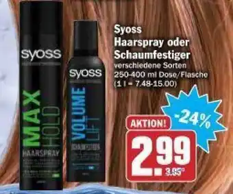 dodenhof Syoss Haarspray oder Schaumfestiger 250-400ml Angebot