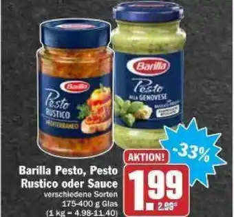 dodenhof Barilla Pesto Pesto Rustico Oder Sauce 175-400g Angebot